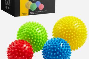 Масажні м'ячі з шипами 4FIZJO Spike Balls 4 шт 4FJ0115 Купи уже сегодня!