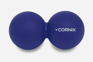 Масажний м'яч Cornix Lacrosse DuoBall 6.3 x 12.6 см XR-0109 Navy Blue Купи уже сегодня!