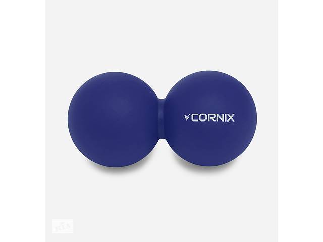 Масажний м'яч Cornix Lacrosse DuoBall 6.3 x 12.6 см XR-0109 Navy Blue Купи уже сегодня!