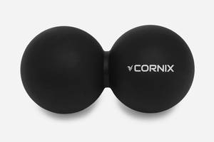 Масажний м'яч Cornix Lacrosse DuoBall 6.3 x 12.6 см XR-0113 Black Купи уже сегодня!