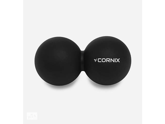 Масажний м'яч Cornix Lacrosse DuoBall 6.3 x 12.6 см XR-0113 Black Купи уже сегодня!