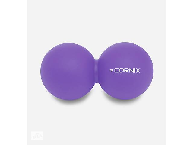Масажний м'яч Cornix Lacrosse DuoBall 6.3 x 12.6 см XR-0114 Purple Купи уже сегодня!