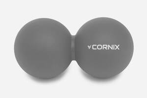 Масажний м'яч Cornix Lacrosse DuoBall 6.3 x 12.6 см XR-0115 Grey Купи уже сегодня!