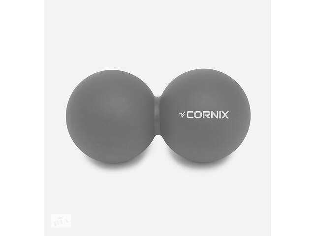 Масажний м'яч Cornix Lacrosse DuoBall 6.3 x 12.6 см XR-0115 Grey Купи уже сегодня!