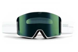 Маска горнолыжная BOB Life S3 White/Green Lens (GOG-023)