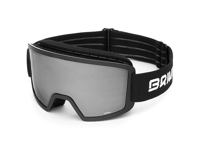 Маска горнолыжная Briko 7.7 FIS HD Race Matt Black(Brown Base)/Silver Mirror Cat.S2