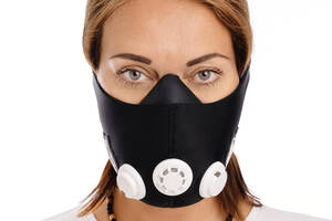 Маска тренировочная Training Mask SP-Sport FI-6214 L-250-300LBS (113-136кг) черный