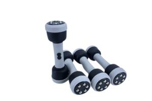 Массажные гантели с изменяемым весом для фитнеса Swan Fit Massage Dumbbells серые (17494-31_994)