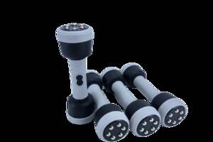 Массажные гантели с изменяемым весом для фитнеса Swan Fit Massage Dumbbells серые (17494-31_994)