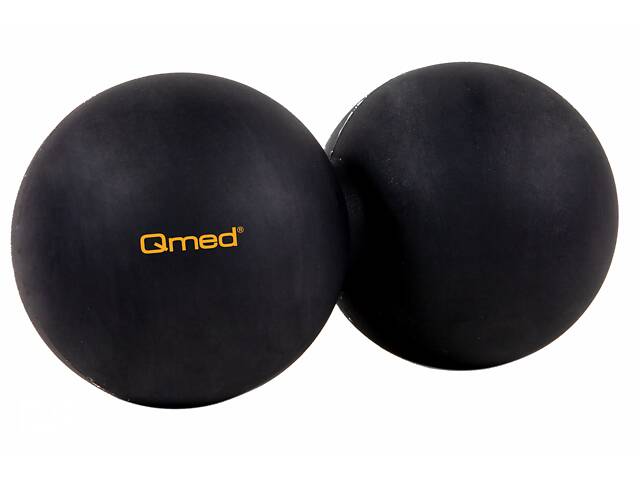 Массажный мяч двойной Qmed Lacrosse Duo Ball черный