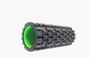 Массажный ролик Power System Fitness Foam Roller PS-4050 Черно-зеленый