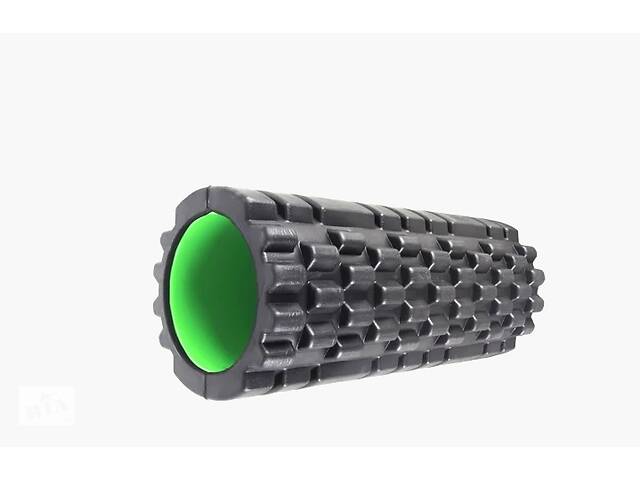 Массажный ролик Power System Fitness Foam Roller PS-4050 Черно-зеленый