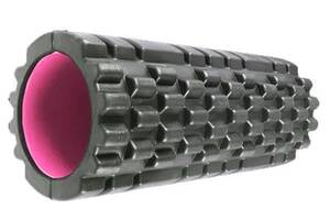 Массажный ролик Power System Fitness Foam Roller PS-4050 Черно-розовый