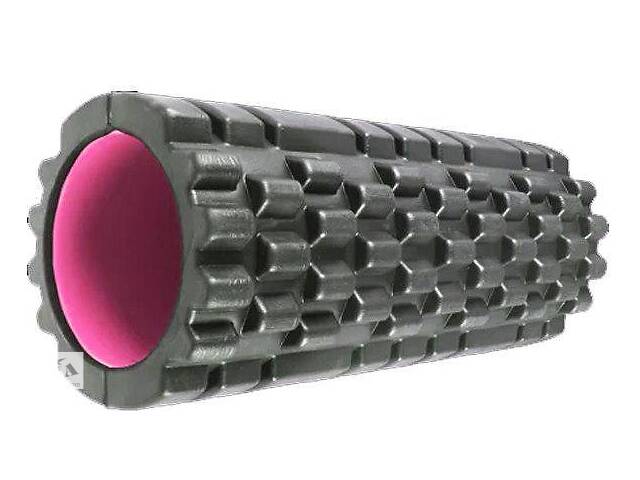 Массажный ролик Power System Fitness Foam Roller PS-4050 Черно-розовый