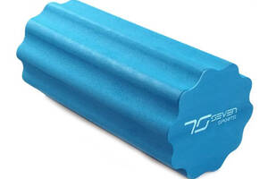 Массажный ролик профилированный Yoga Roller RO3-45 7SPORTS 45 см Синий (33585001)
