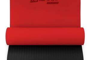 Мат для фитнеса и йоги Hop-Sport TPE 0,6 см HS-T006GM Красный
