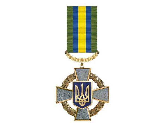 Медаль с удостоверением Collection Крест за Доблесть и Верность 50х53 мм Серебристый (hub_7pt8d8)