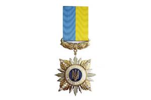 Медаль с удостоверением Collection Звезда почета 55х55 мм Золотистый (hub_9zp7tr)