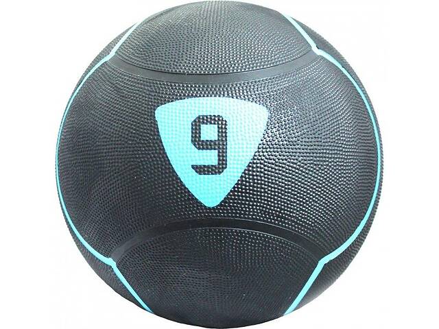 Медбол LivePro SOLID MEDICINE BALL черный 9кг LP8110-9