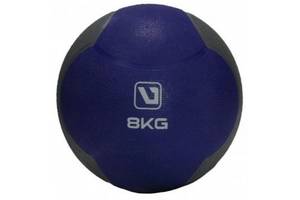 Медбол MEDICINE BALL синий черный 8кг-286мм LS3006F-8