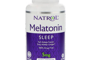 Мелатонин, Natrol, Melatonin, 5 мг, 100 таблеток (1312)