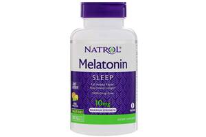 Мелатонин, Natrol, цитрусовый пунш, Melatonin, 10 мг, 100 таблеток (24697)