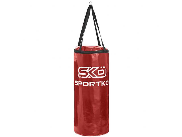 Мешок боксерский Цилиндр h-50см Юнга SPORTKO MP-9 d-24см вес-5кг Красный