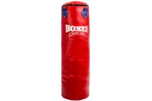 Мешок боксерский Цилиндр Кожа h-100см BOXER Классик 1001-03 d-33см вес-26кг Красный