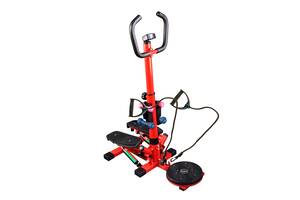 Багатофункціональний степер з гантелями Twister Stepper Червоний (5819)