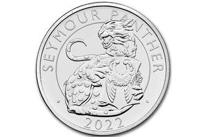 Монета Королевские Звери Тюдоров: Пантера Сеймура 5 фунтов 2022 Великобритания