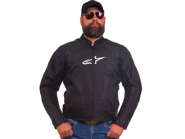 Мотокуртка текстильная с защитой Alpinestars MS-1213 XL-48-50 Черный PT1473