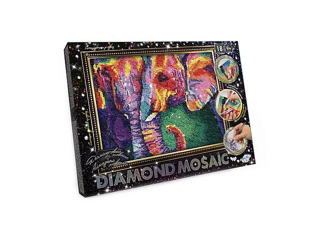 Мозаика Danko Toys 'DIAMOND MOSAIC' Слоны DM-03-01-9
