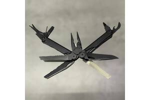 Мультинструмент Leatherman WAVE+ Black 832526, синтетичний чохол MOLLE, карт. коробка, 18 інструментів