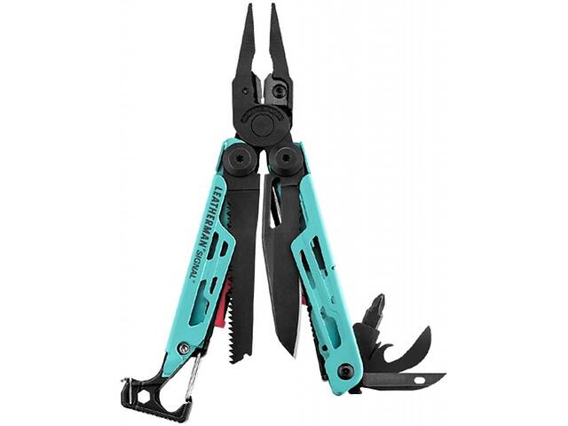 Мультитул LEATHERMAN SIGNAL AQUA, синтетичний чохол, картонна коробка (832733)