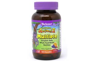 Мультивитамины для детей Bluebonnet Nutrition Rainforest Animalz Вкус Фруктов 180 жев. таб.