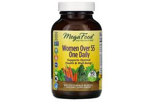 Мультивитамины для женщин 55+, Women Over 55 One Daily, MegaFood, 90 таблеток