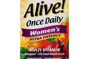 Мультивитамины для женщин Nature's Way Alive! Ultra Potency Multi-Vitamin 60 таблетки