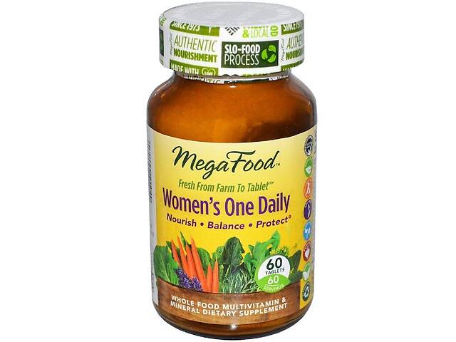 Мультивітаміни для жінок Women's One Daily MegaFood 60 таблеток