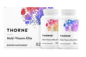 Мультивитамины элит Thorne Research Multi-Vitamin Elite A.M. & P.M. 2 баночки по 90 капсул (THR00653)