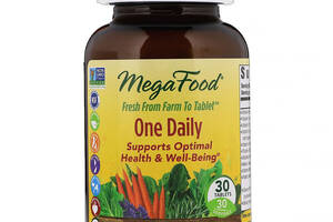 Мультивитамины, MegaFood, One Daily, 1 в день, 30 таблеток (8100)