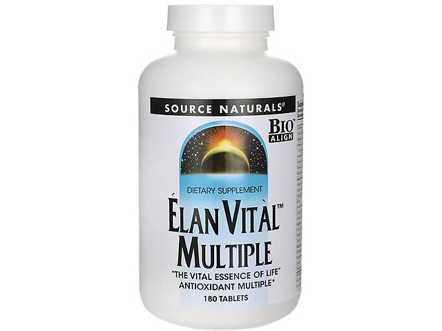 Мультивитамины Source Naturals Elan Vital Multiple 180 таблеток (SN0061)