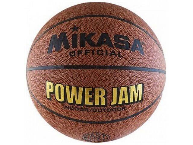 Мяч баскетбольный Mikasa Power Jam № 7 Коричневый (BSL20G)