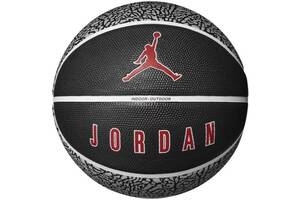 Мяч баскетбольный Nike JORDAN PLAYGROUND 2.0 8P DEFLATED WOLF GREY/BLACK/WHITE/VARSITY RED size 5