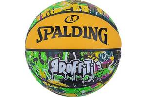 Мяч баскетбольный резиновый №7 SPALDING GRAFFITI Multicolor (84374Z)