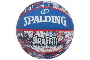 Мяч баскетбольный резиновый №7 SPALDING GRAFFITI Multicolor (84377Z)