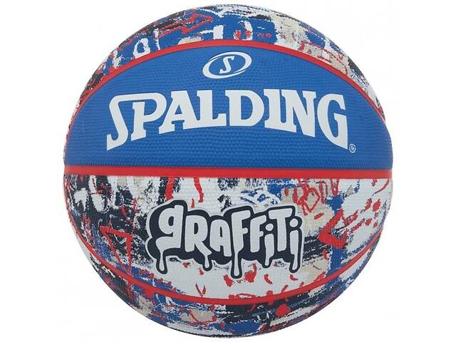 Мяч баскетбольный резиновый №7 SPALDING GRAFFITI Multicolor (84377Z)