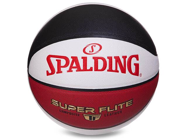 Мяч баскетбольный SPALDING 76929Y №7 Белый-красный