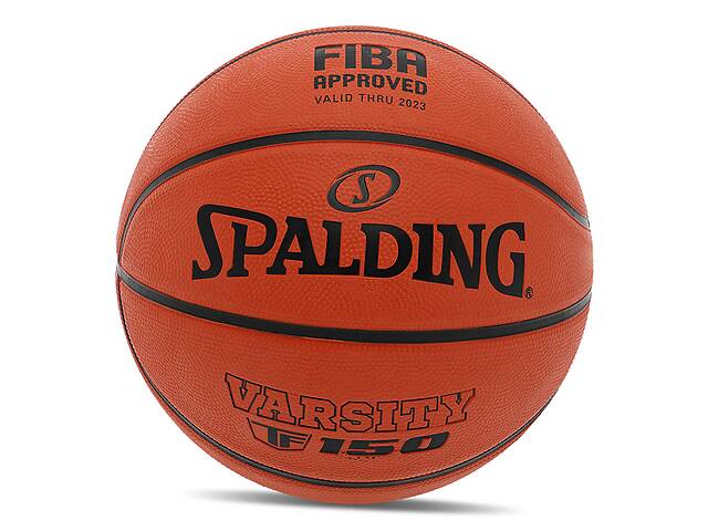 Мяч баскетбольный Spalding резиновый TF-150 Varsity 84421Y6 №6 Оранжевый (57484066)