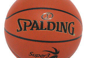 Мяч баскетбольный Spalding Super 3 77747Y №7 Коричневый (57484068)