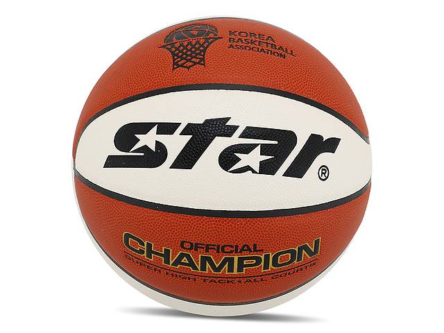 Мяч баскетбольный Star Champion BB316-25 №6 Оранжево-белый (57623078)